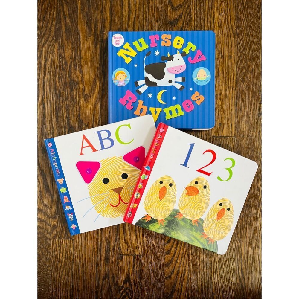Alpha prints ABC, 123 and Nursery Rhyme Books Set